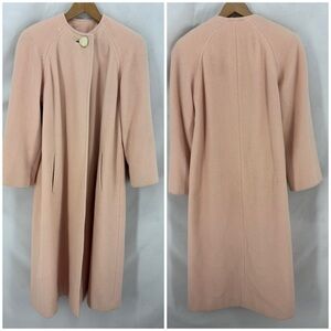 Vintage Regency Pure Cashmere Blush Pink Long Coat Women XS Frost Bros 1960’s